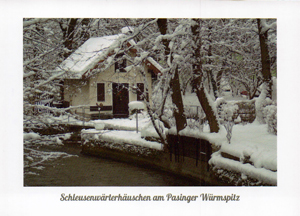 Winter mit viel Schnee Haus Würm
