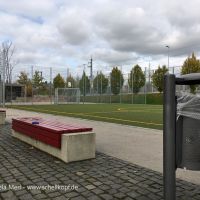 Sportplatz am Morgen an der Nordumgehung Pasing (NUP)